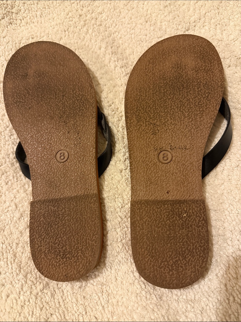 Universal Thread Black Braided-Strap Tan Footbed Sandals - Picture 3 of 3